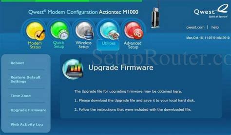 Jan 27, 2023 This firmware update us for the Actiontec GT784WNR3000 Router please try to do an over-the-air update when the modem is connected to the Internet as downloading a. . Actiontec firmware update